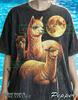 Vintage Alpaca Moon Comfort Colors® Tshirt, 90S Graphic Tees, Retro Llama Sweater, Funny Farm Animal Tanktop, Celestial Nature Gift