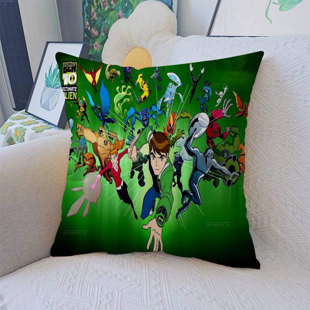 B-ben 10 Classic Animation Pillow Gifts Home Office Furnishings Bedroom Sofa Car Cushion Cover Case 45x45cm