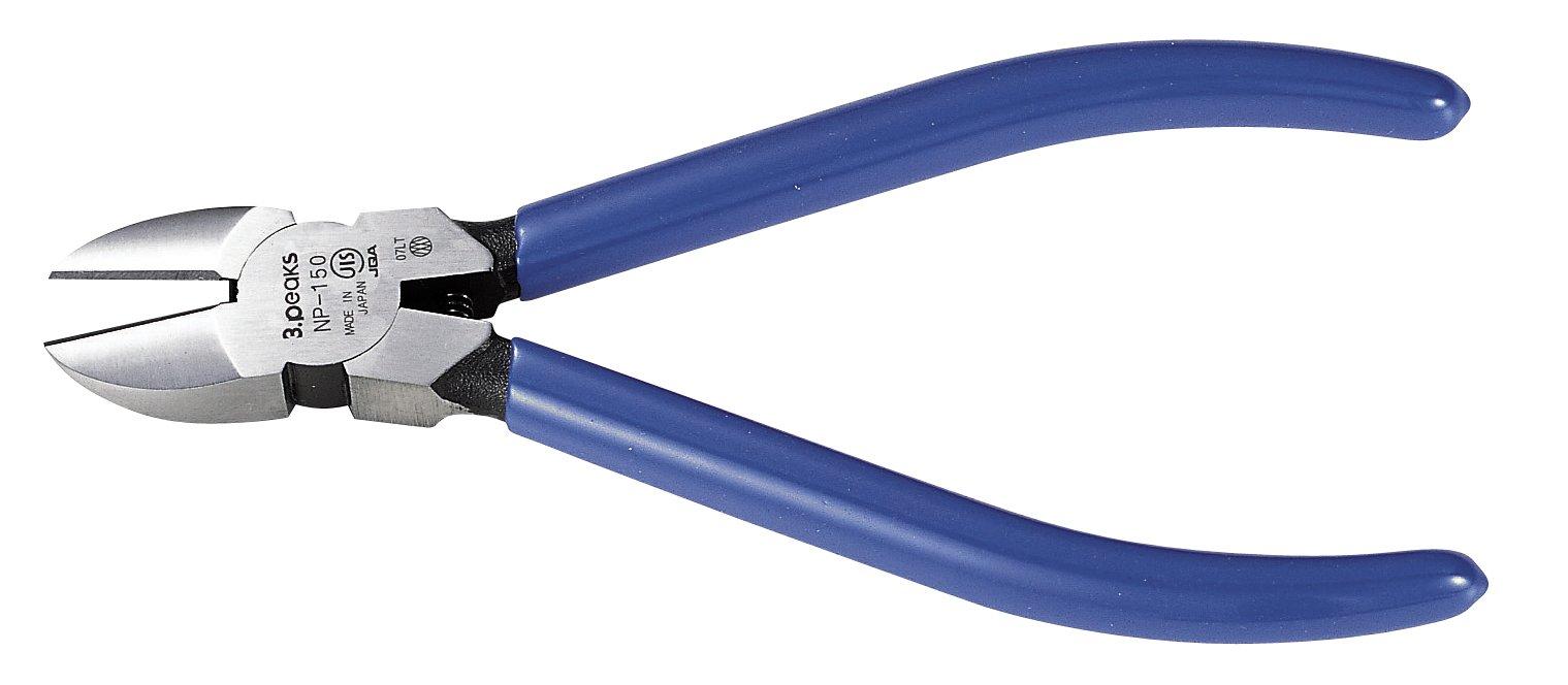 

Three Peaks Giken Nippers with 3.peaks Heavy-Duty Spring, 150mm, NP-150G-S синій