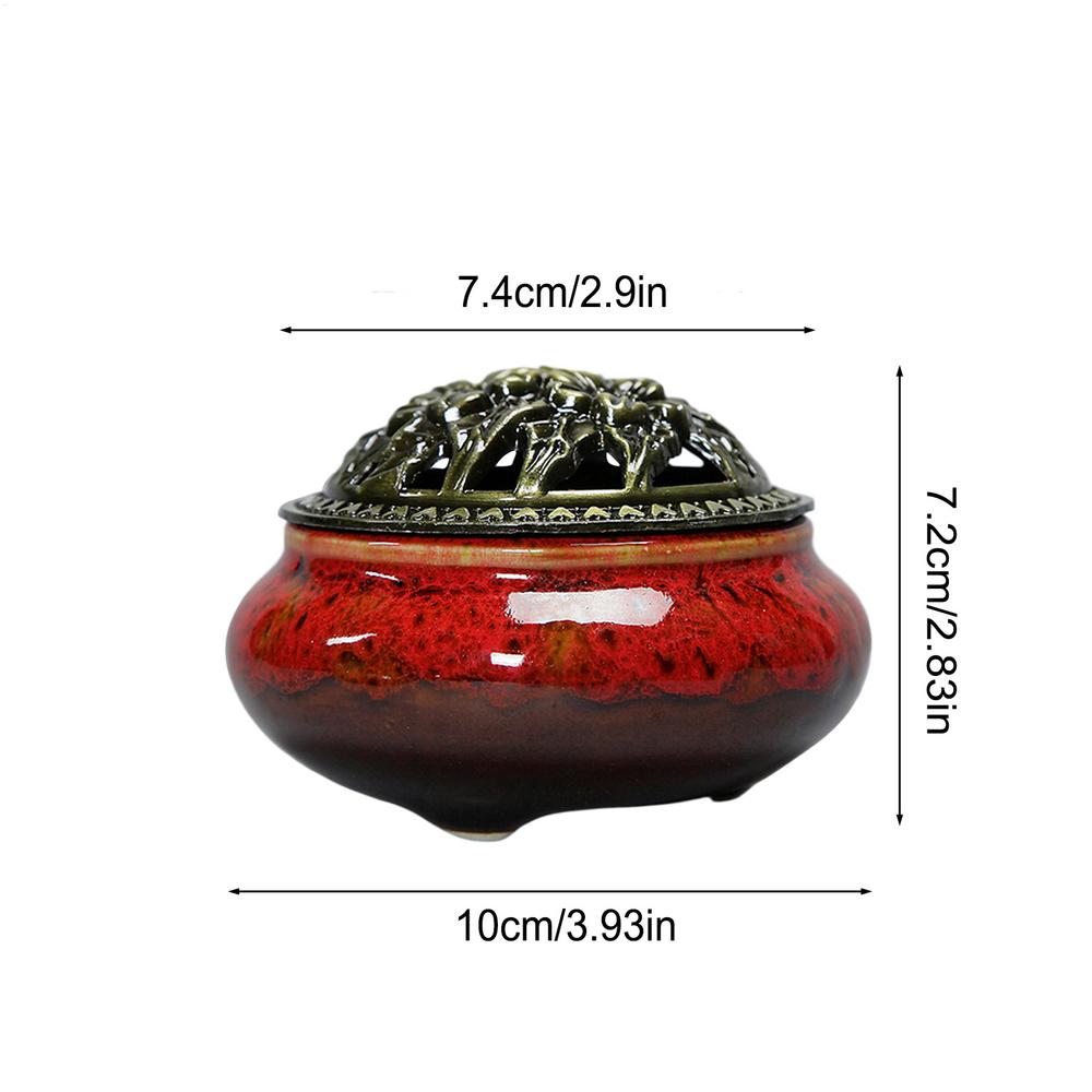 Incense Holders Ceramic Stick Incense Burner Holder Burning Meditation Disc Censer Zen Aesthetic Home Decor For Indoor Cones