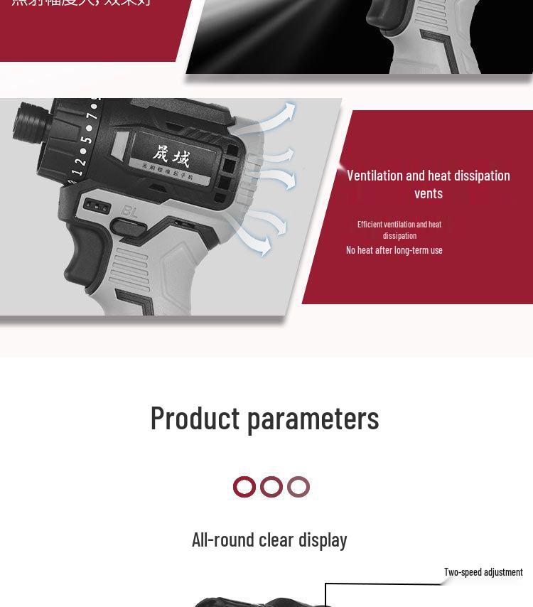 ShengYu 18V Brushless Mini Electric Screwdriver with High Torque Rechargeable Lithium Battery