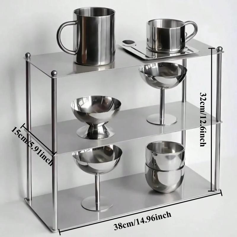 

Minimalist Storage Holders Nordic Modern Metal Racks Movable Multifunctional Desk Organizer Shelf Household Three Layers Rack