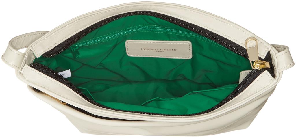 Tsumori Chisato Umhängetasche, Lammleder Hell, 53440 02 (Weiß)