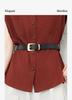 Fashionable Casual Suit, Stylish and Slimming, Sleeveless Shirt, Wide Leg Pants, Two-piece Set