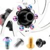 6pcs Titanium Bicycle M5 Brake Disc Screw M5 X 10mm Disc Brake Rotor Fixing Bolts Bicycle Parts
