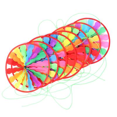 Outdoor Kindergarten Decoration Children'S Toy String Windmill Fabric Turntable Colorful Windmill String