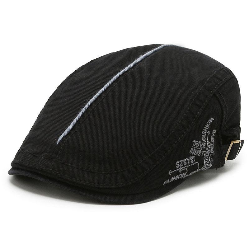 Peaked cap female tide brand hat casual new spring and summer four seasons sun protection beret retro peaked cap
