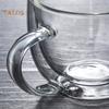 TK Double Wall Thermal Glass Cup Heat Resistant Tea Coffee Mug with Handle Drinkcup Heat Resistant
