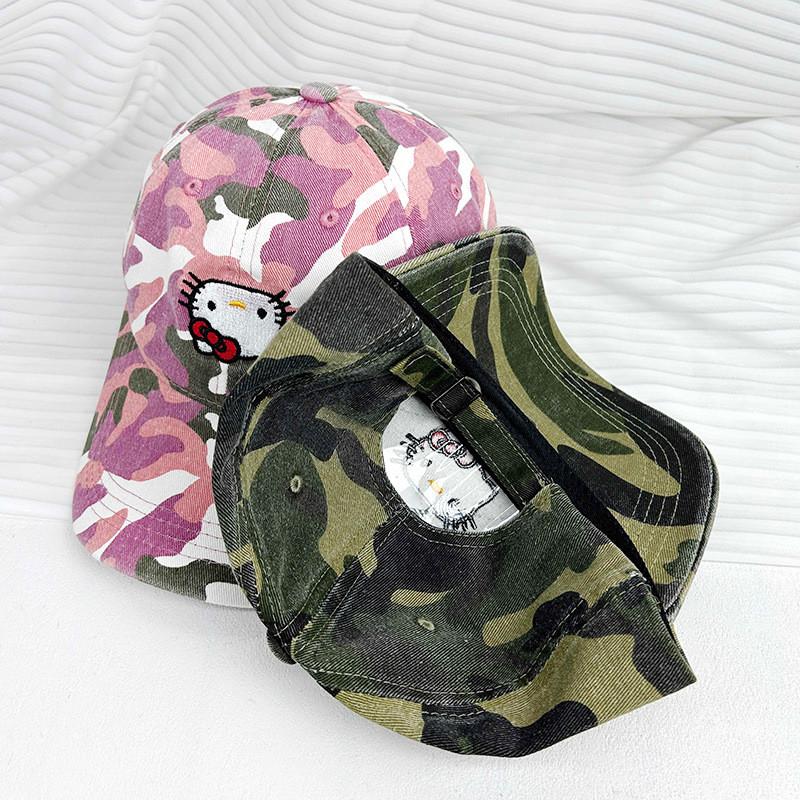 Embroidered Kitty Fashionable Cat Baseball Hat For Female Trendsetter