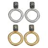 Irregular Surface Design Women's Earrings Exaggerate Textured Round Hoop Earrings  Daily