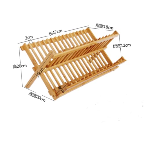 NUOLUX Dish Drainer, Kitchen Storage, Automatic Draining, Space-Saving, Foldable Dish Rack, Dish Strainer, Dish Strainer, Cabinet Dish Rack, Cupboard