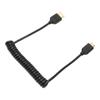 Kabel interfejsu multimedialnego HD Mini Męski do Męskiego 8K 60Hz 4K 120Hz Spiralny Przewód do Wyświetlania Wideo dla HDTV Konsoli do Gier