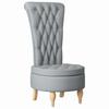 Grey Sleeper Armchair 56.5 X 70 X 110 Cm Fabric