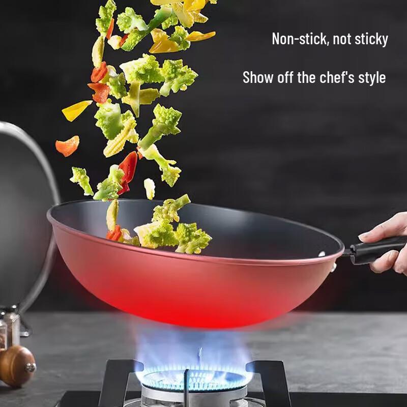 Baishide BST-1027 Non-Stick Stir-Fry Wok