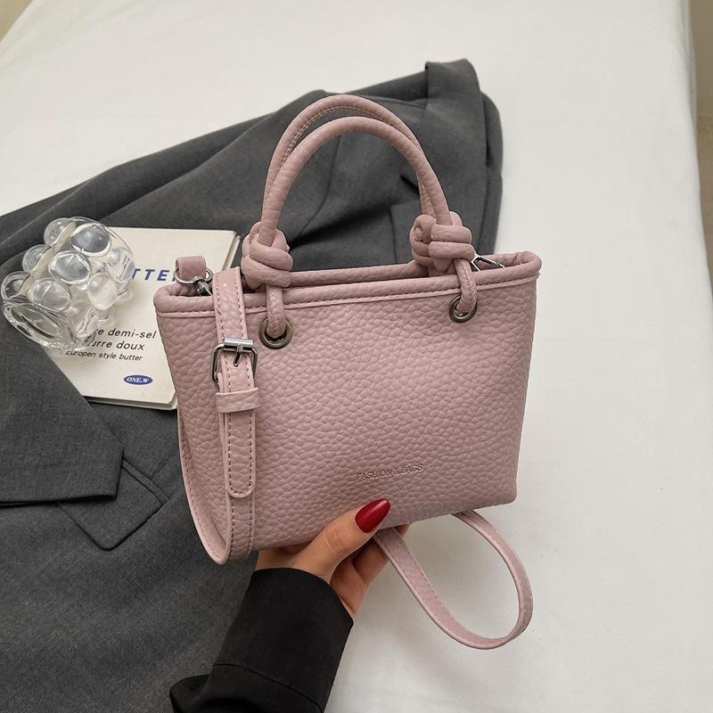 Fashion high-end hand bucket bag spring and summer simple and versatile shoulder bag trendy niche messenger bag