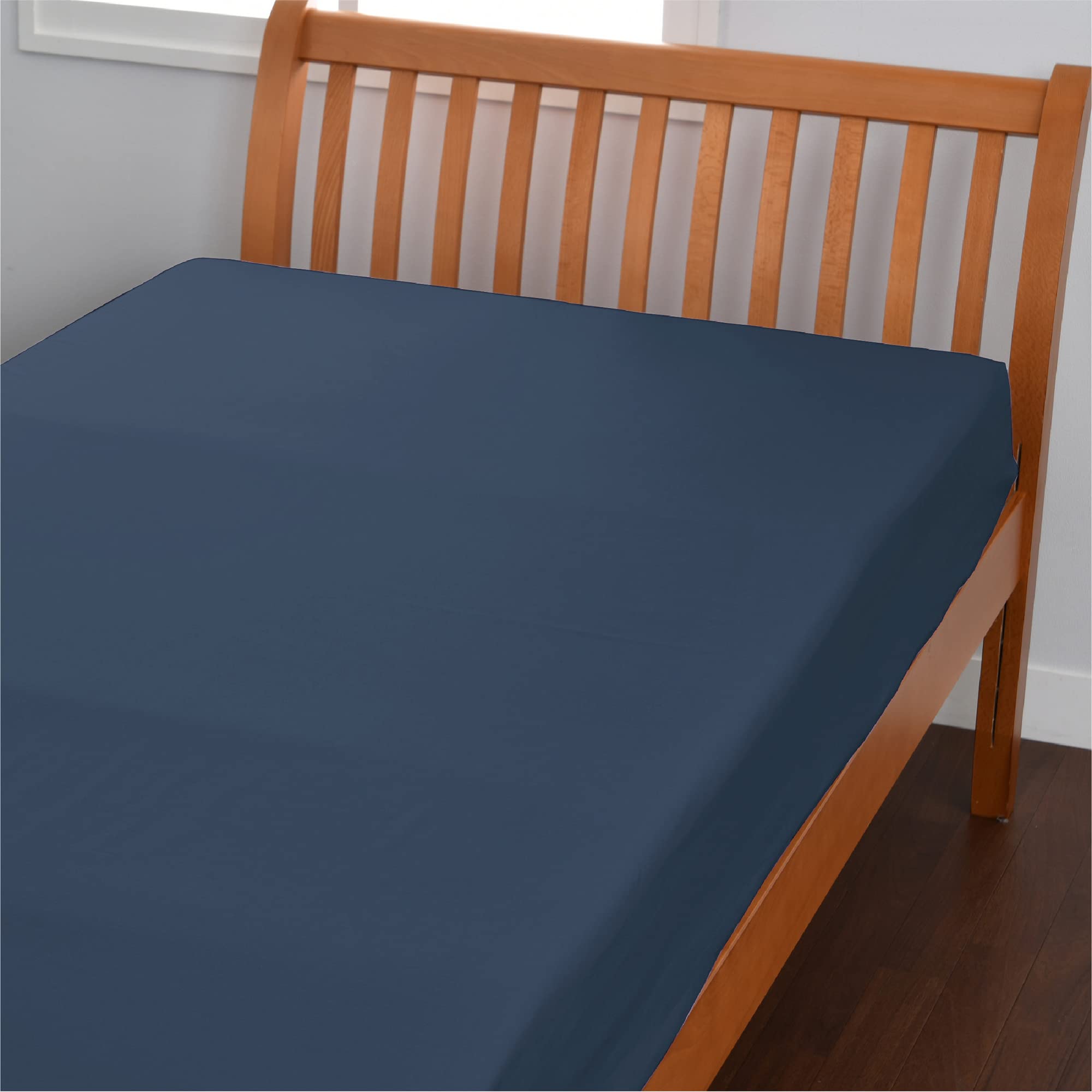

Nishikawa Flat PK03401005 [Nishikawa] Sheet, Single, Washable, Skin-Friendly 100% Cotton, Broadcloth, Plain, Beaute, BE3601, Navy,
