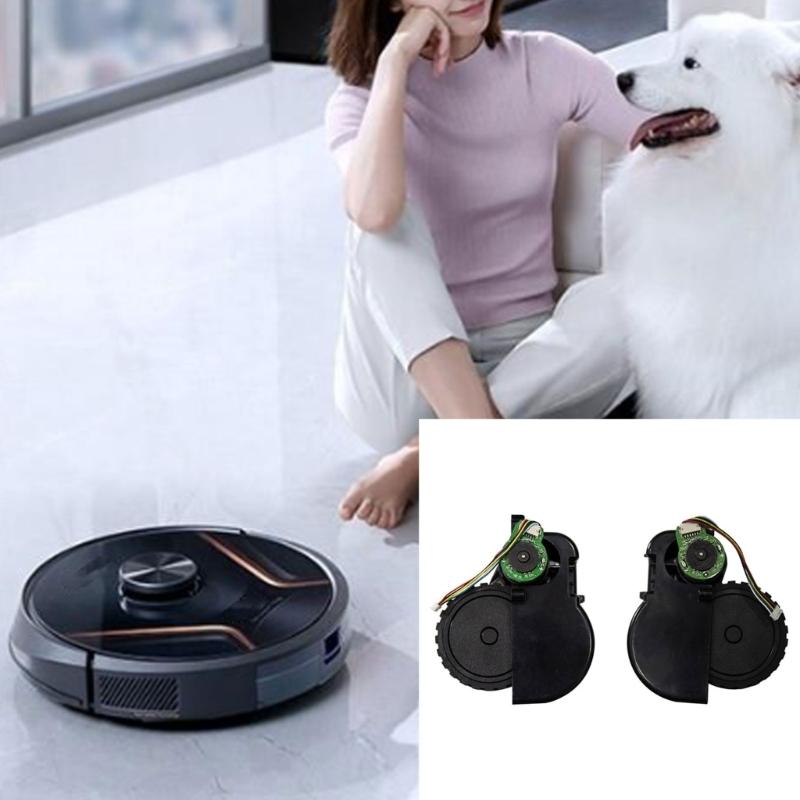 2 Pack Plastic Wheels Quiet Wheels Easy To Change Smooth Movement Wheels Plastic Texture for EXVAC660/X500Pro Models