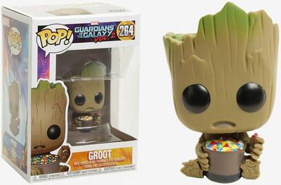 Figura Funko Pop Groot com Candy Bowl Funko Pop Guardiões da Galáxia