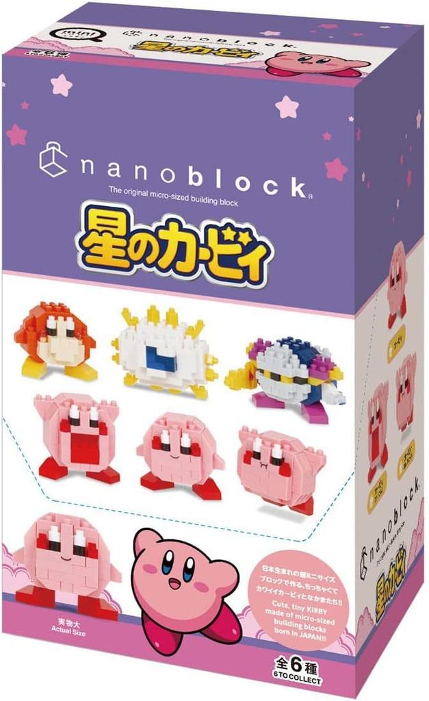 Kawada Nano Block Mini Nano Kirby of the Stars BOX Product 1BOX 6 6 Types In Total (BOX) NBMC_29S = Pieces,