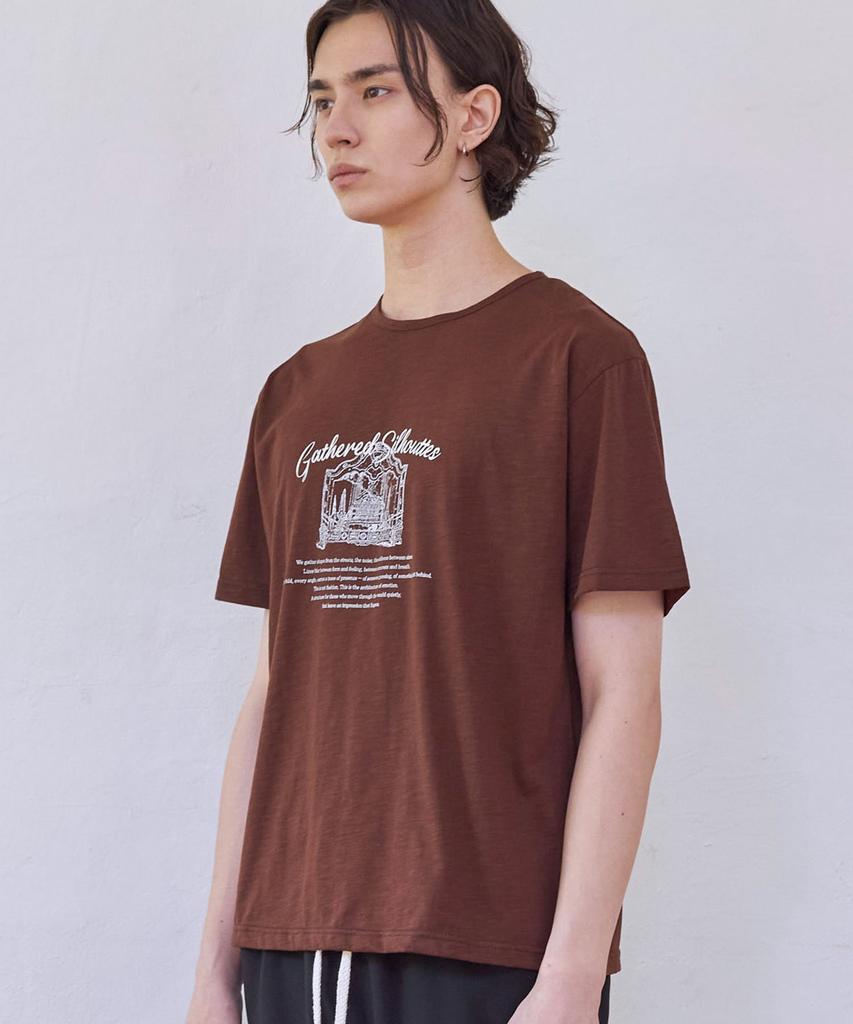SENTAIR Silhouette Half T-Shirt _Brown