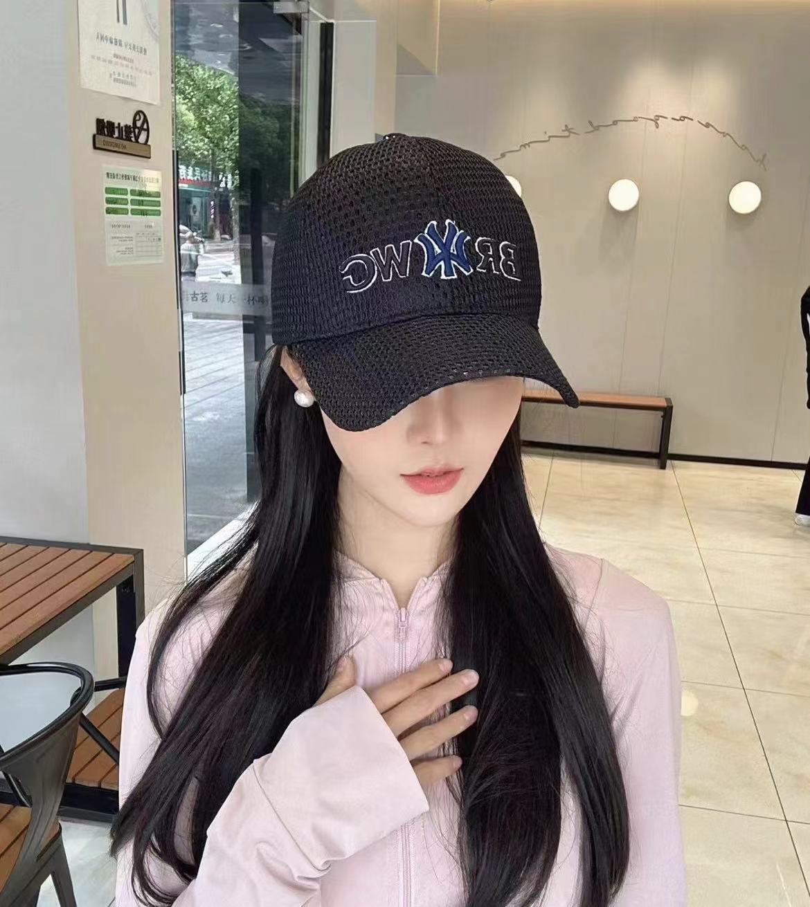 Mesh Cap Men s and Women s Large Head Circumference Baseball Cap Extra Large and Deepened Hat Men s Fashion Couple Letter Peaked Cap чёрный