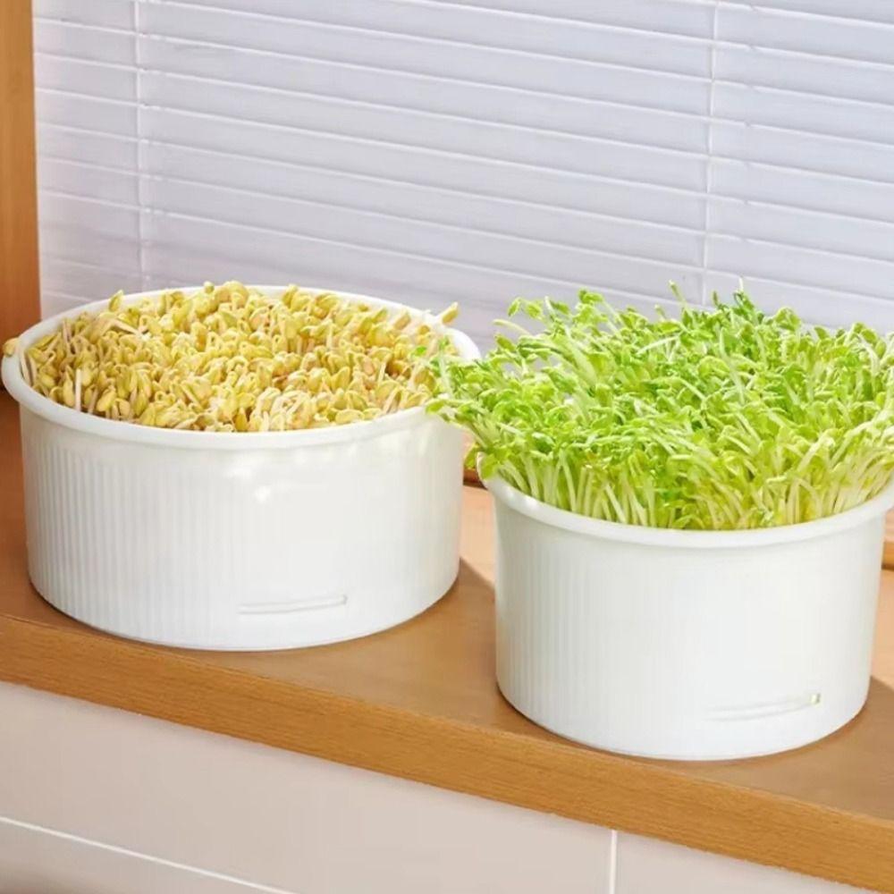 Split Bean Sprout Nursery Pots Stackable Plant Seeding Boxes Hydroponic Plant Cultivation System
