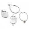 10/20Pcs Stainless Steel Cabochon Pendant Base Heart Bear Stars Butterfly Charms Blank Tray for Cameo Jewerly Making Components