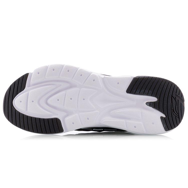 Li Ning Spark Slip Resistant Cushioning Abrasion Resistant Low Top Sports Casual Shoes Women's Black White AGLQ066-1