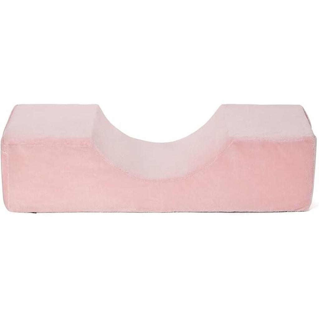 Grafting Eyelashes Soft Memory Foam Pillow with Pocket U Shape Eyelash Extension Pillow Beauty Salon Makeup Tool (Pea Green)