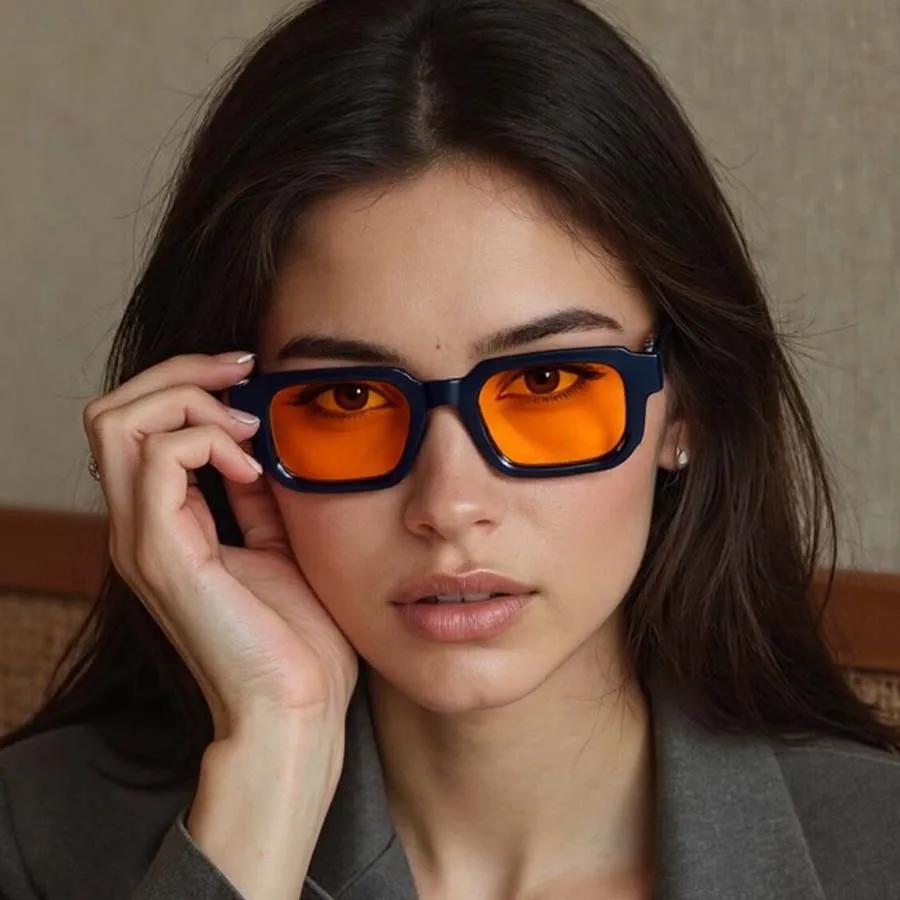 Fashionable Premium Quality Sexy Square Sunglasses Female Male Black Sun Eyewear Cool Designer Eyewear Luxury Colorful Mirror Lens