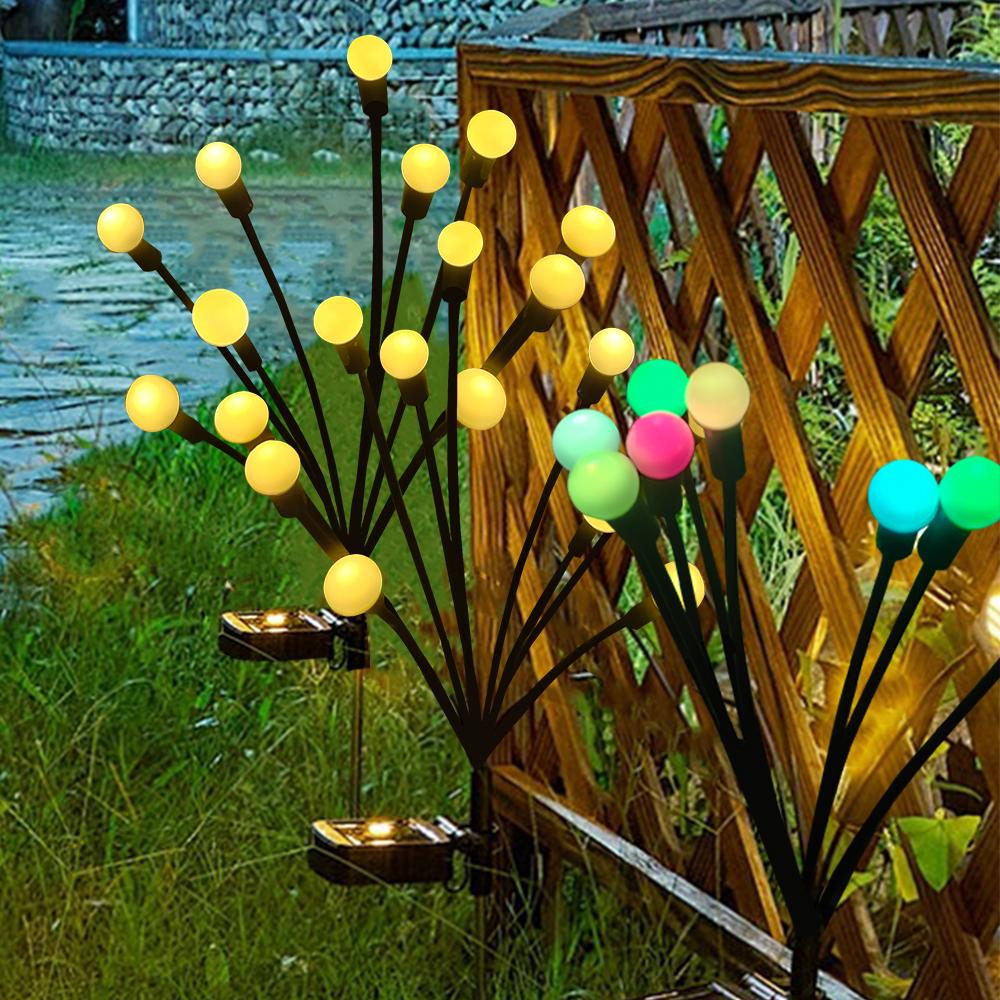 Solar Firefly Lamp Garden Decorative Light Landscape Yard Light Christmas Halloween Thanksgiving Easter gift Halloween Gift