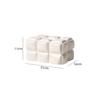 Nordic Abstract Pleated Ceramic Tissue Box Rectangular Tissue Container Household Extractable Napkin Box Paper Shelf Home Decor