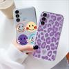 Transparent Case For Samsung Galaxy A24 A17 A16 A56 A55 A54 A06 4G Cover Cartoon Flowers Soft Clear Shockproof Funda Face Capa