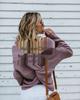 Women's 2018 Autumn Winter Knitwear: Round Neck Backless Cross Sweater for Office Commuting
