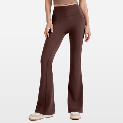 Fashion Sports Casual Plus Size Yoga Pants for Women High Waist Hip Lifting Slim Fitness Seamless Womem Yoga Trousers Solid Wide Leg Flare Pants 25586