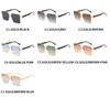 2022 Spring European & American Celebrity Square Frame Sunglasses - Milan Fashion Half-Frame