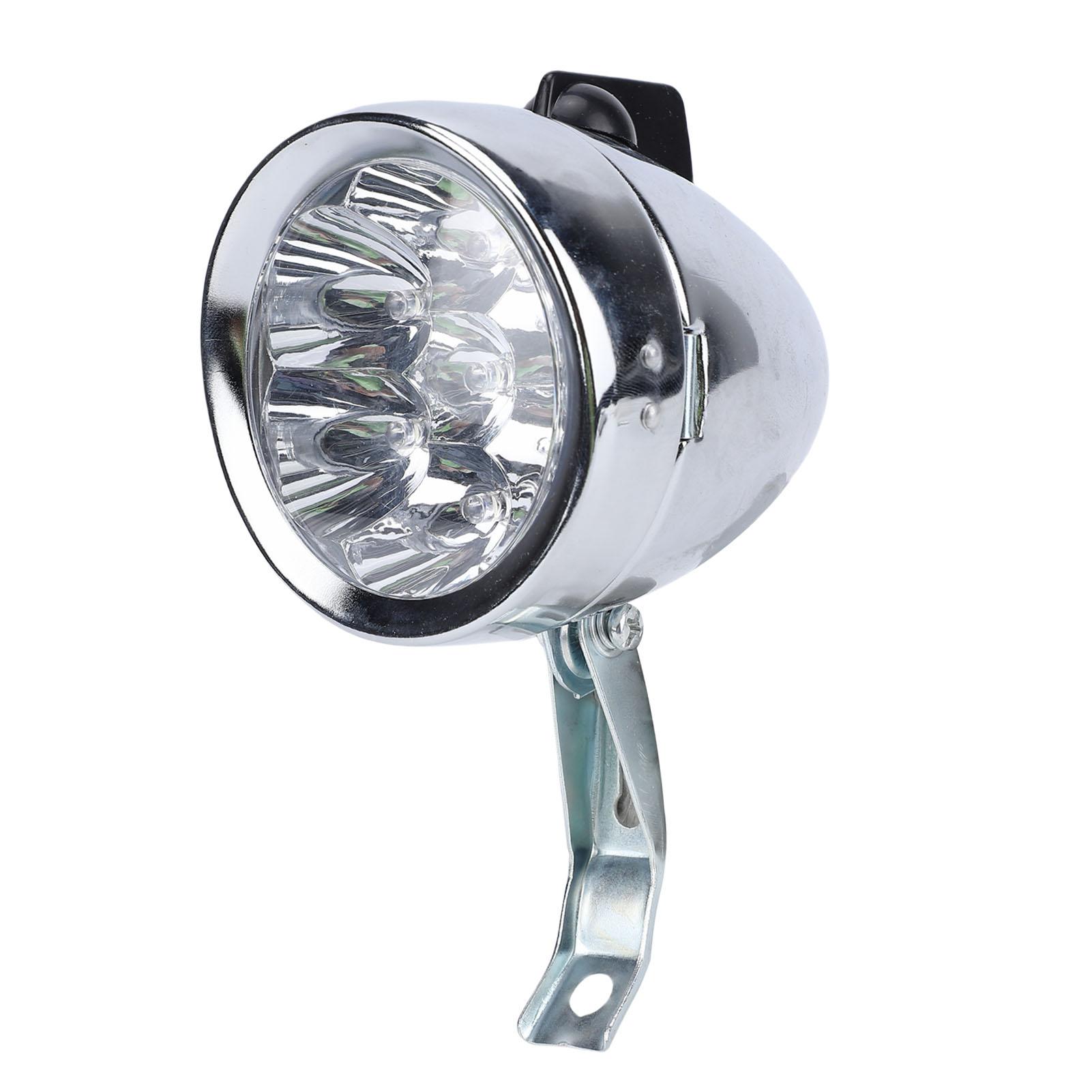 

Vintage Front Light Retro Bike Front Lamp 6 LED Headlight with Bracket for Night Riding Cycling
