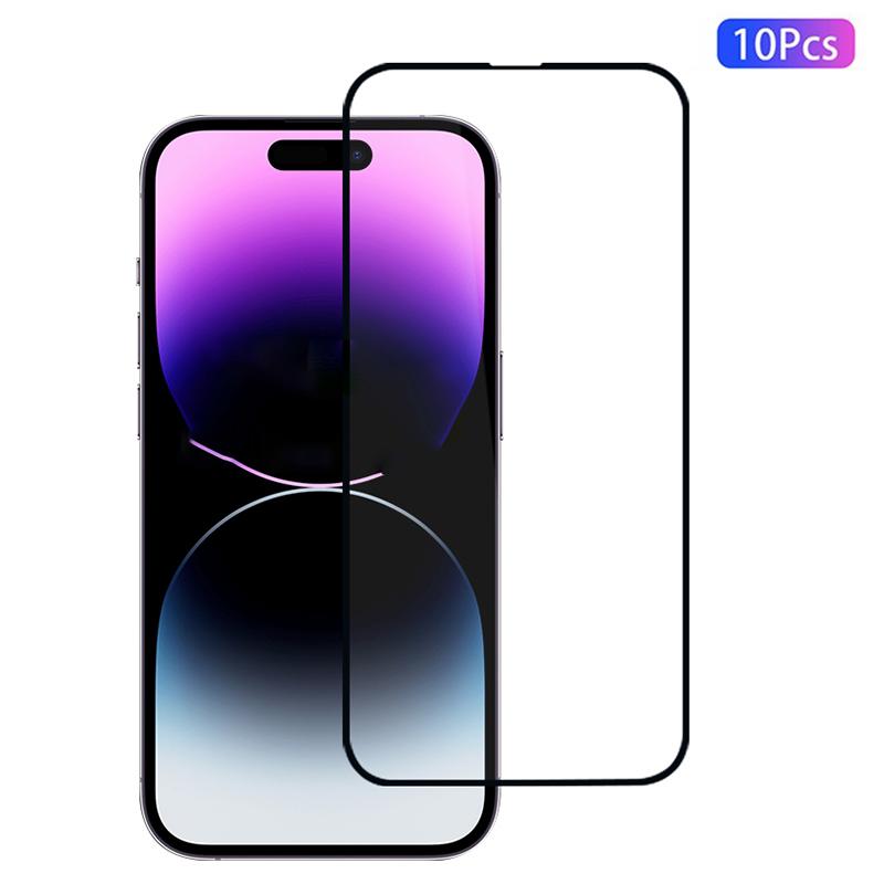 

10Pcs For iPhone 14 Pro Max Full Screen Protector High Aluminium-Silicon Film Type A