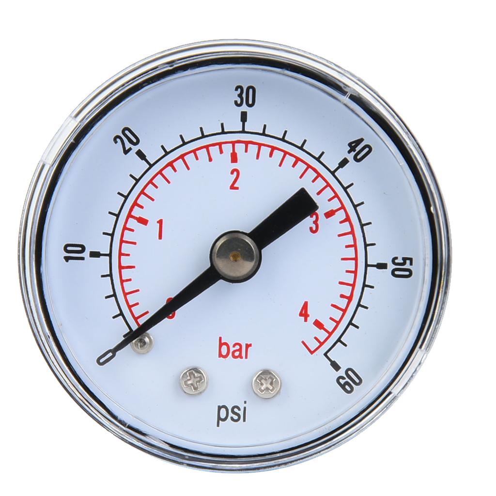 Mechanical Pressure Gauge for   Oil Water 1Celsius8inch BSPT Back Connection (0-15psi 0-1bar)