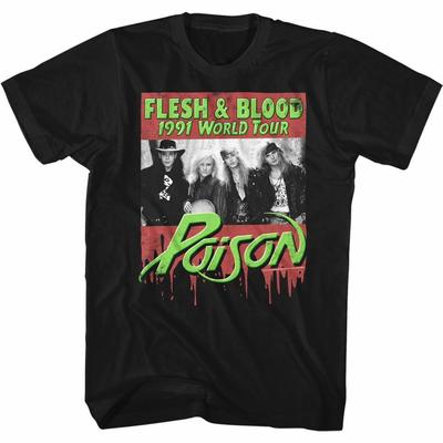 Poison Flesh Blood 2 Black Adult T-Shirt