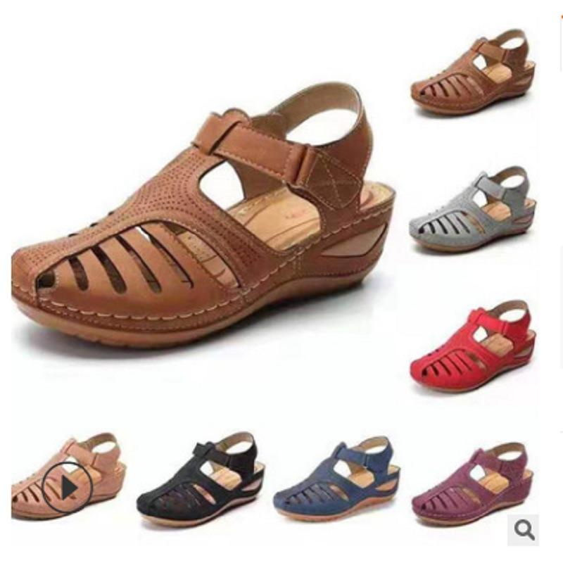 Large size cool slippers women's 20 new styles sandals round head hole sandals women