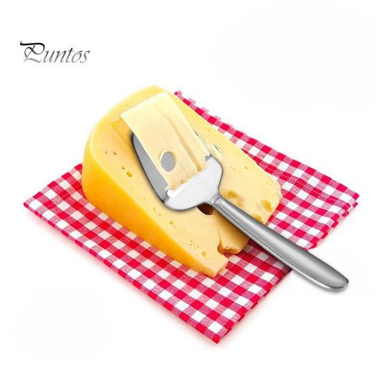Versatile Cheese Slicer Scraper Hollow Design Stainless Steel Multi-Functional Butter for Home Kitchen Handle