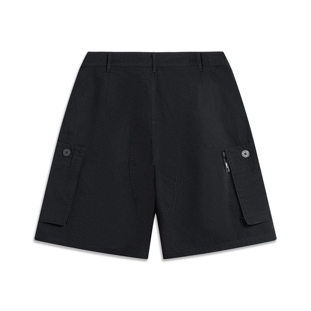 Li Ning Sports Lifestyle Serie Einfarbige Lässige Lockere Shorts Herrenshorts AKST461-1