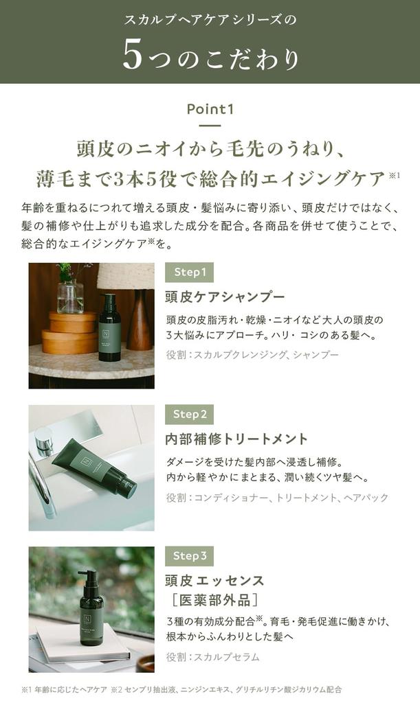 N organic scalp hair care series (chant reset)