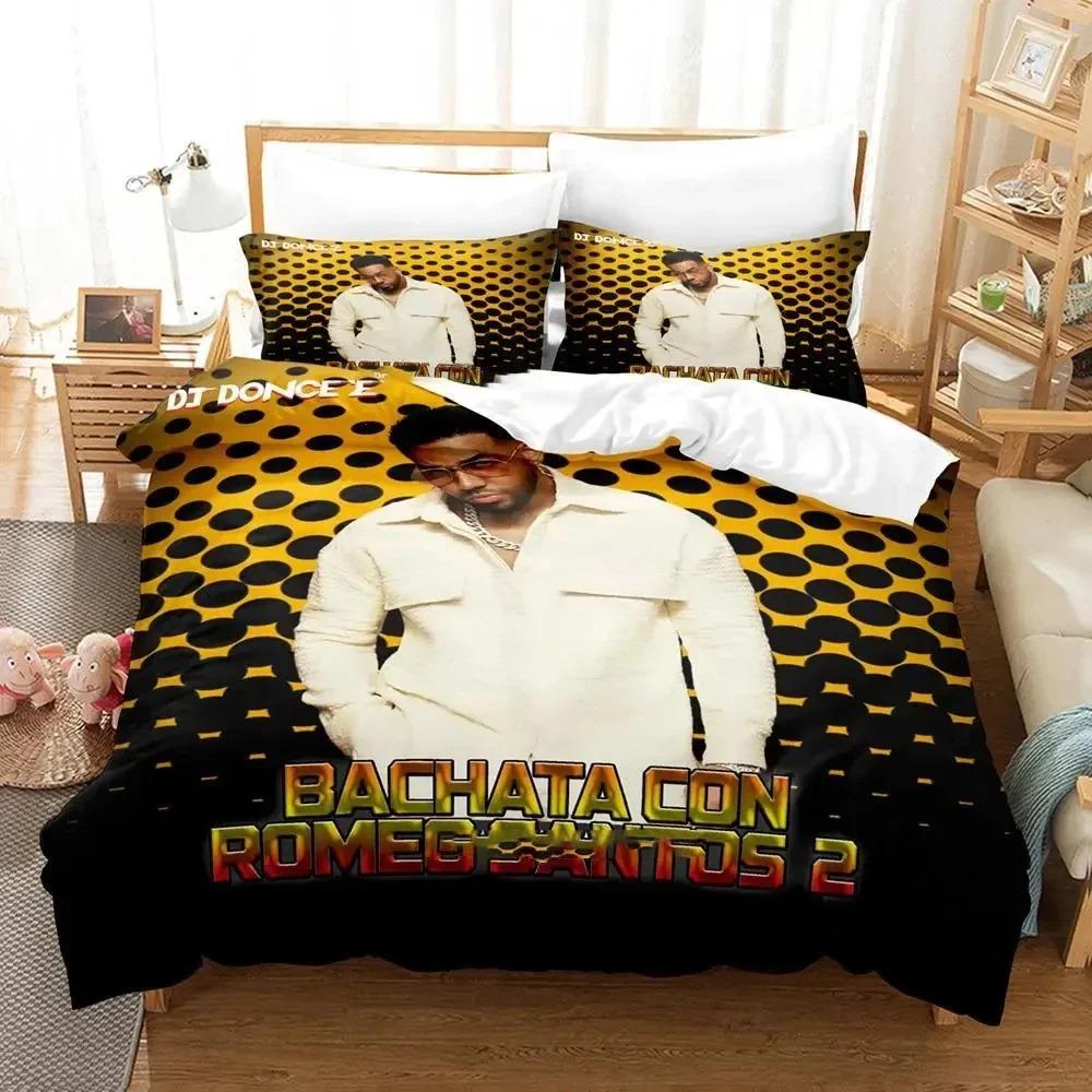 3D Print Romeo Santos Bedding Set Duvet Cover Bed Set Quilt Cover Pillowcase Comforter King Queen Size Boys Adult Bedding Set