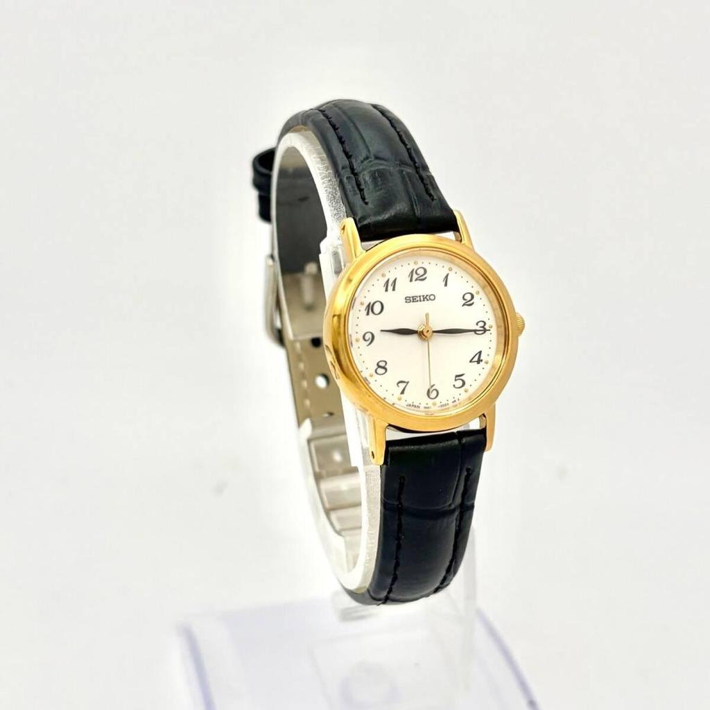 [Good condition/New battery] SEIKO Ladies watch gold 1N01-0BA0 812682 New belt