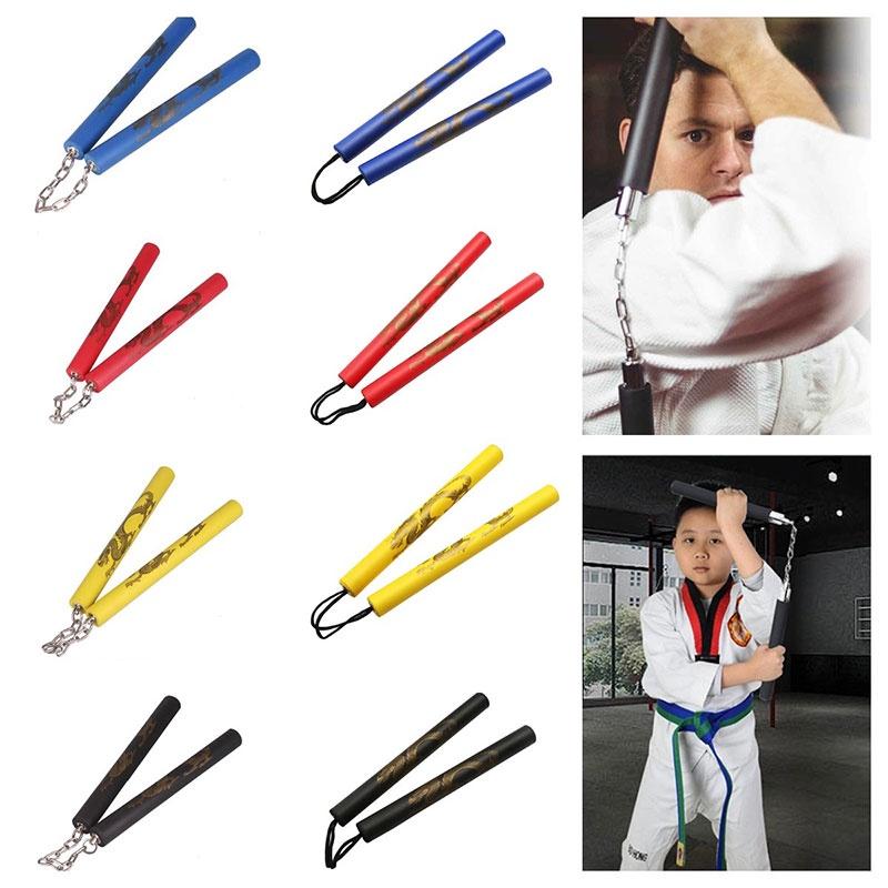 Foam Martial Nunchuck Stick Kid Adult Practice Karate Weapon Toy Fitness Tool