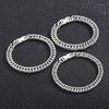 Unisex Cuban Cut Edge Titanium Steel Bracelet - Simple Whip Chain Fashion Jewelry
