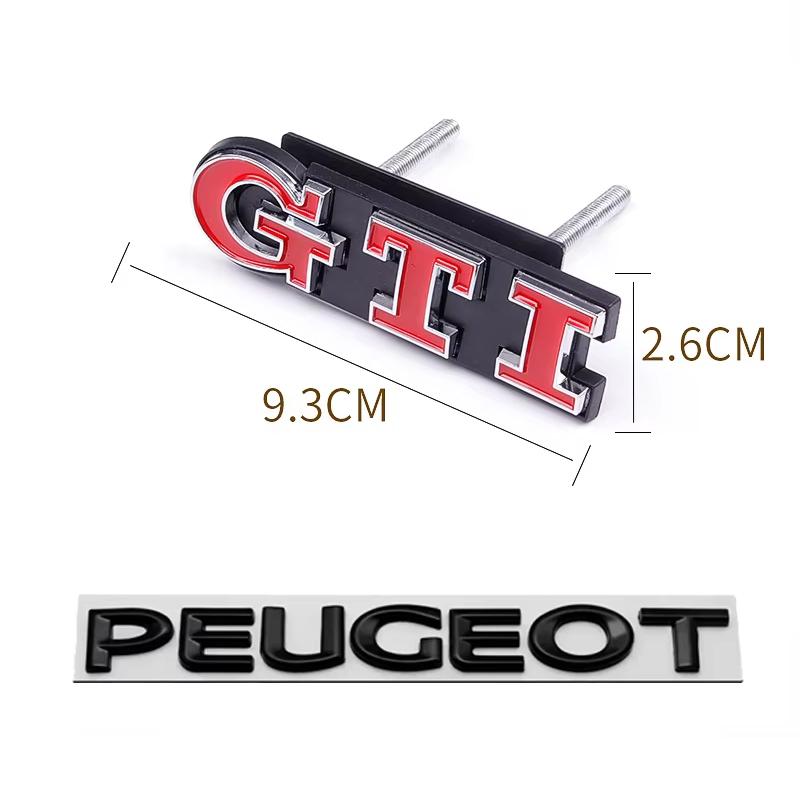 Porte-clés de voiture/Insigne de calandre avant de voiture Autocollant Logo GTI en Métal Pour VW GTI Polo Golf MK6 MK7 Passat Scirocco Touran CC Tiguan Jetta. Z222