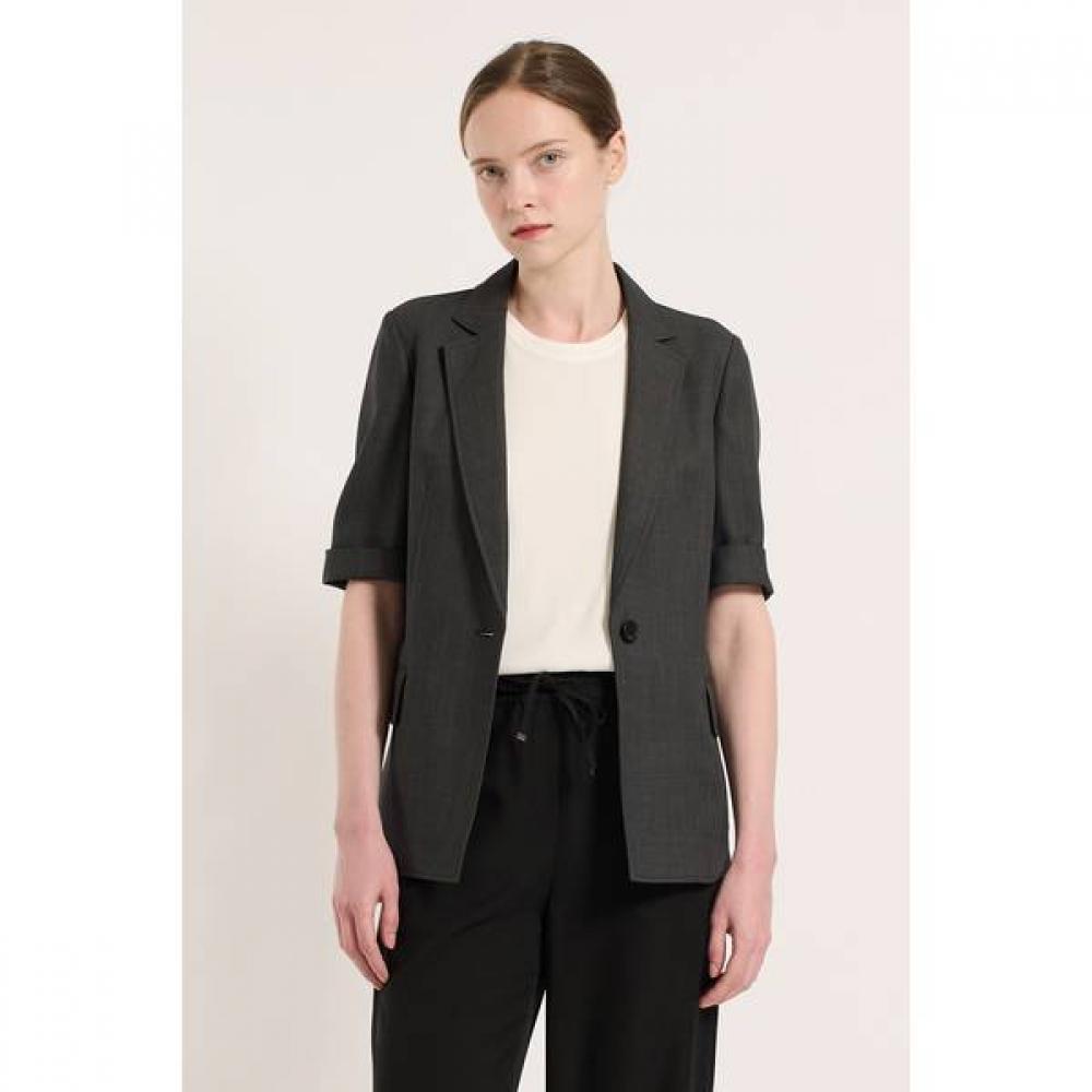 

Bcbg One Button Short Sleeve Jacket B5m4j181 Light Khaki (81)/77